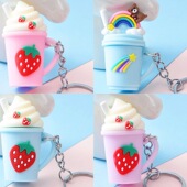 新款 卡通公仔编织皮绳钥匙挂件扣软胶立体皮卡丘挂件情侣包包