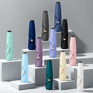 日系超轻羽毛铅笔防晒太阳伞女士加厚黑胶防紫外线50+