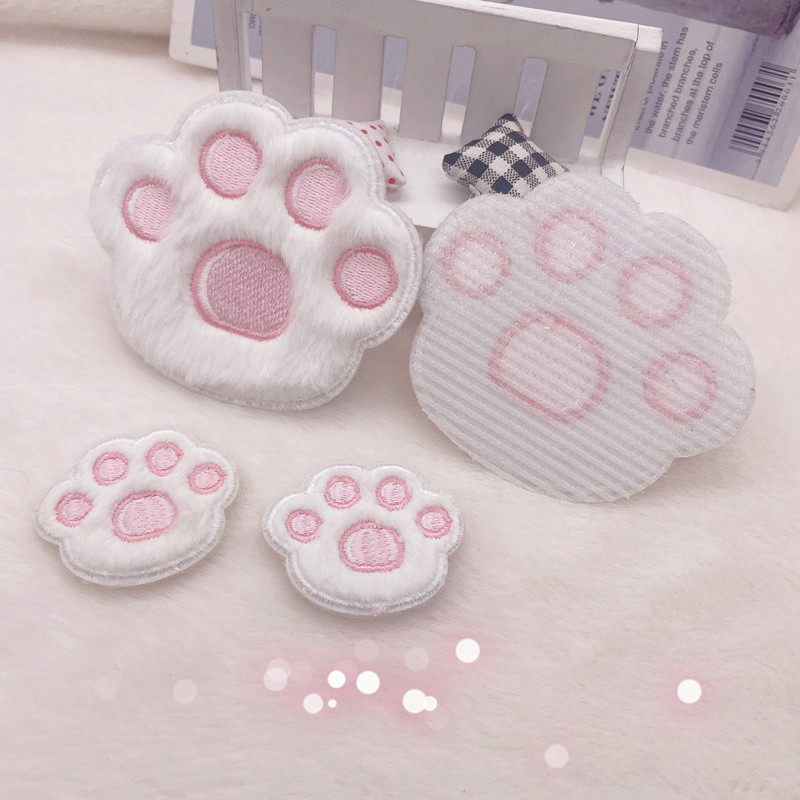 卡通毛绒猫爪刘海贴魔术贴百搭可爱刺绣贴固定碎发,饰品/流行首饰/时尚饰品新,刘海贴,淘宝优惠券,粉丝福利购,淘宝优惠卷