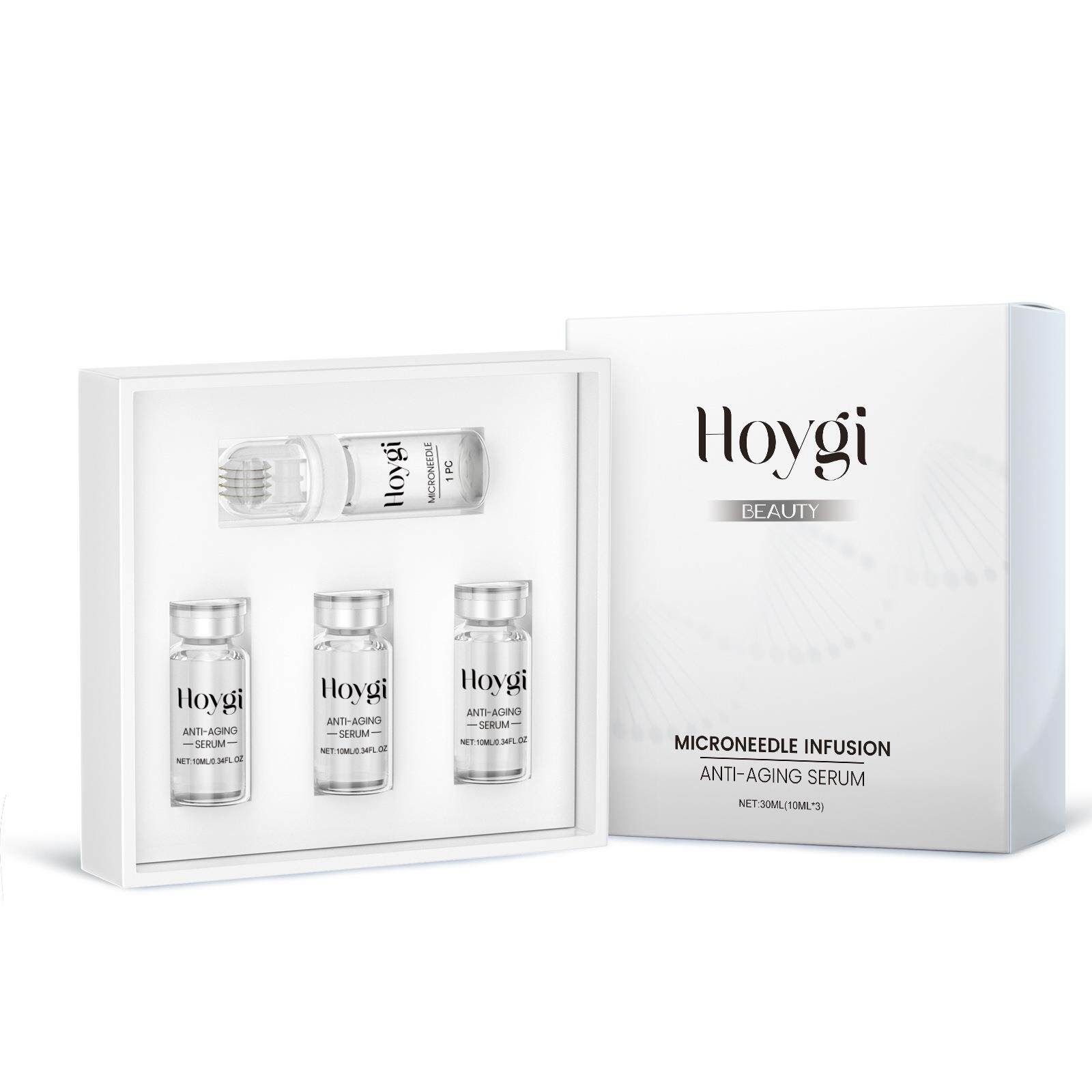 skincare roller套装 滚轮按摩面部肌肤护理透明质酸精华滋养肌肤