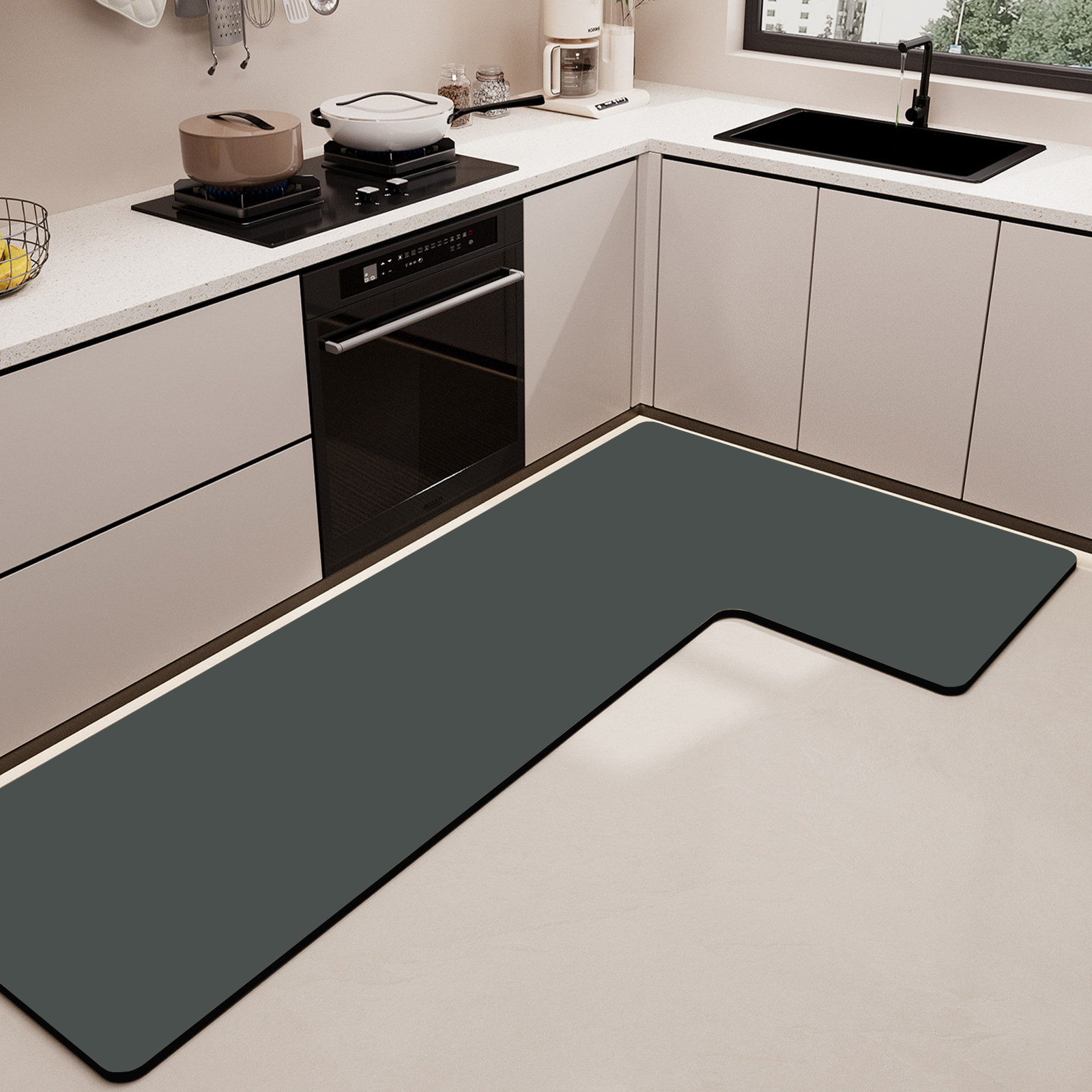 厨房地垫吸水防滑防油耐脏 加厚硅藻泥防滑垫长条地毯垫门口脚垫,居家布艺,厨房地垫,淘宝优惠券,粉丝福利购,淘宝优惠卷