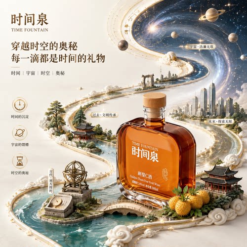 时间泉刺梨C酒500ml抗氧化
