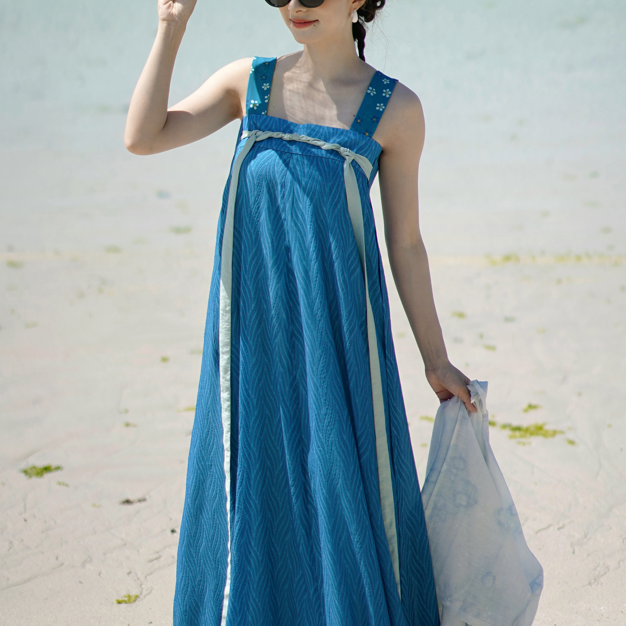 茱萸汉服｜海蓝流水 十二破齐腰裙&八破齐胸裙 唐制汉服女装日常