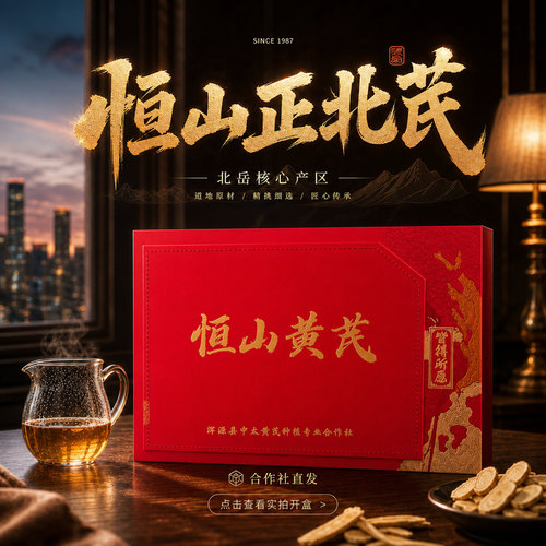 正宗恒山正北芪黄芪礼盒送礼