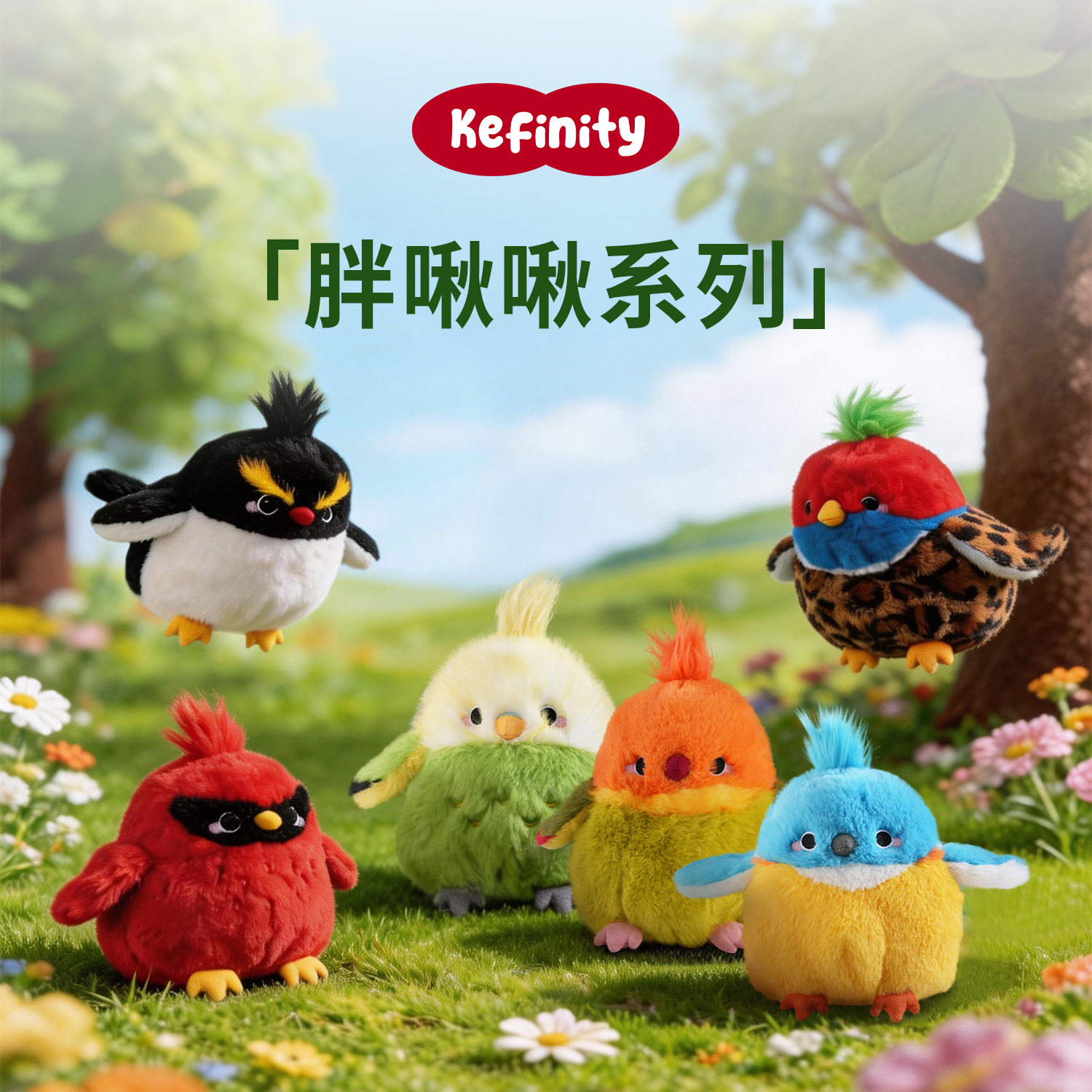 【kefinity】胖啾啾毛绒玩偶小鸟公仔女生睡觉抱安抚生日礼物