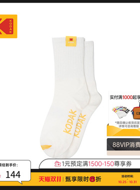【焕新礼遇】KODAK柯达简约设计标签克鲁袜中筒袜男女同款中筒袜
