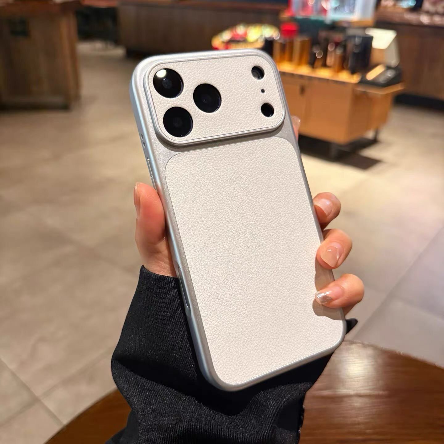 小羊皮秒变17pro苹果17promax手机壳iPhone16pro皮革15plus全包软保护套13防摔14情侣白色12p男女商务