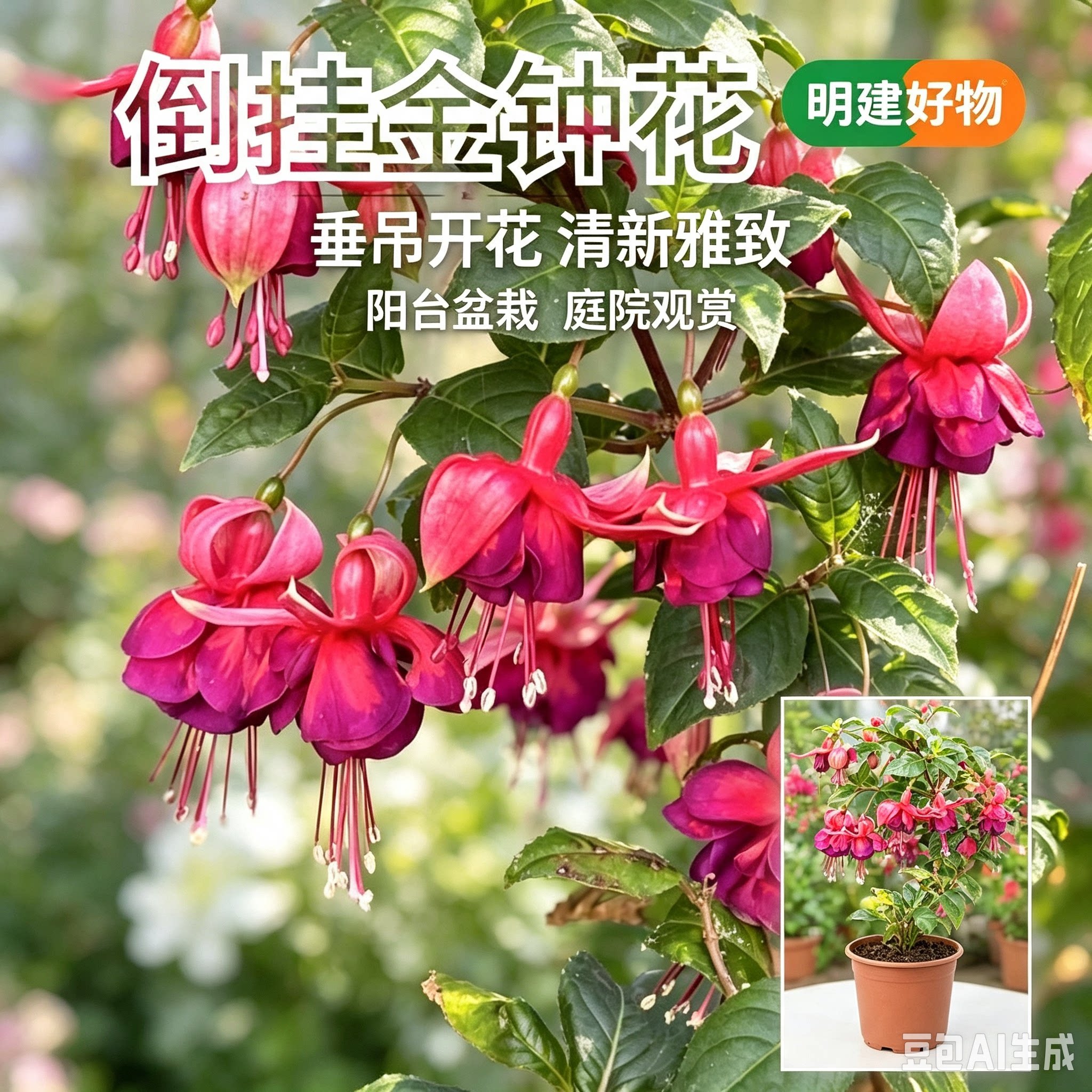 【八月新种】!混色倒挂金钟种球庭院阳台盆栽花卉南北可种植ZX