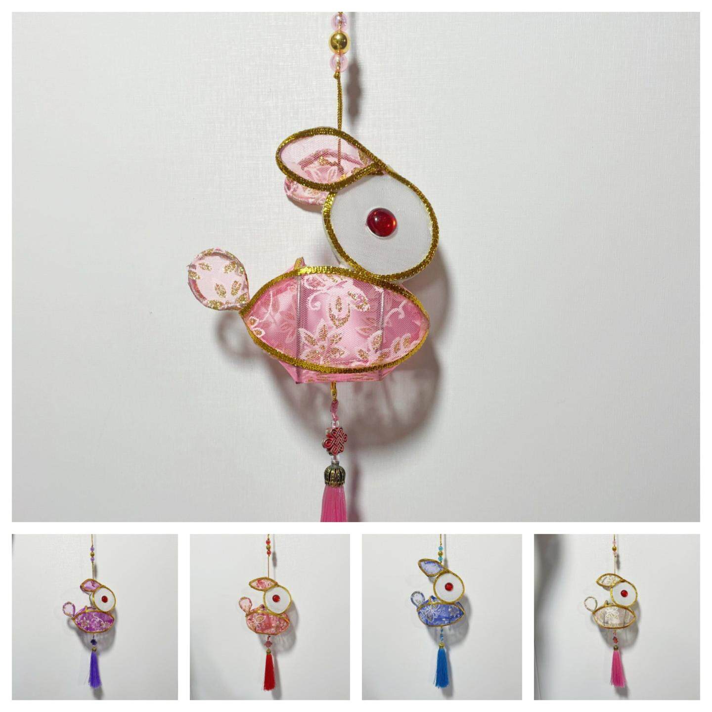 手掌兔子灯笼春节儿童玩具中秋节国庆新年元宵灯笼手提兔子灯