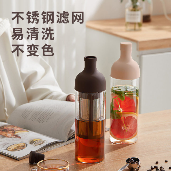 冷萃咖啡壶耐冷热花茶玻璃壶家用冷泡壶果茶瓶冰滴咖啡器具手冲