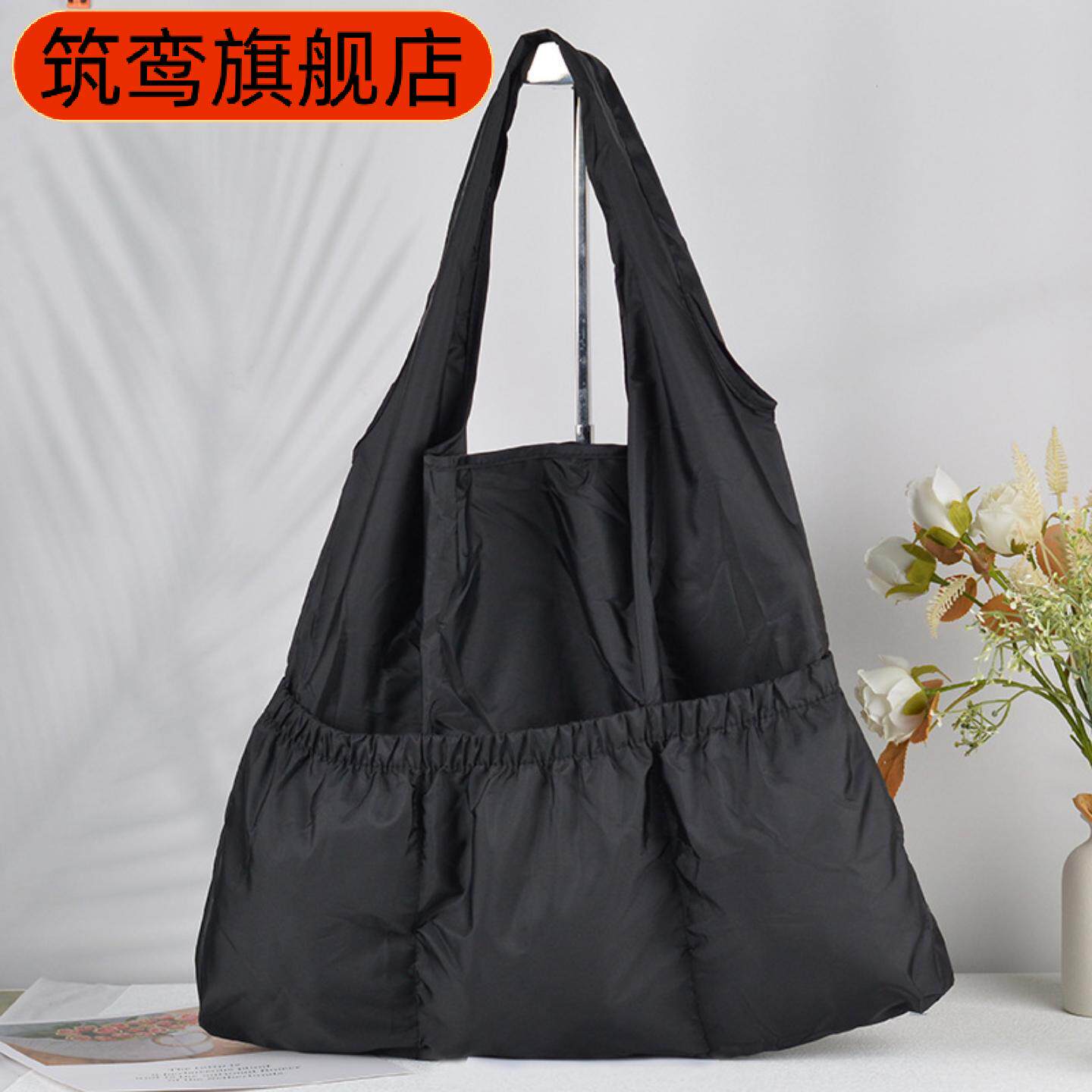 色水杯袋子涤纶束口大容量购物袋运动妈咪包轻便日常买菜包防水