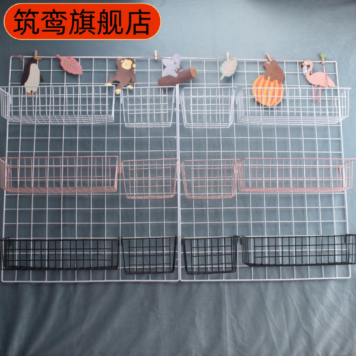 挂篮托盘铁丝网格置物架超市家用