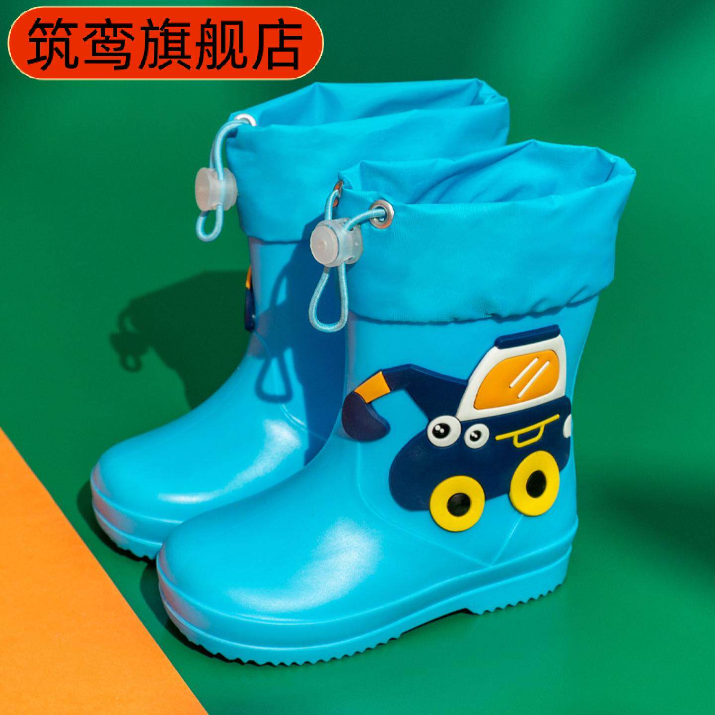 夏季儿童防水防滑雨鞋男女童通用