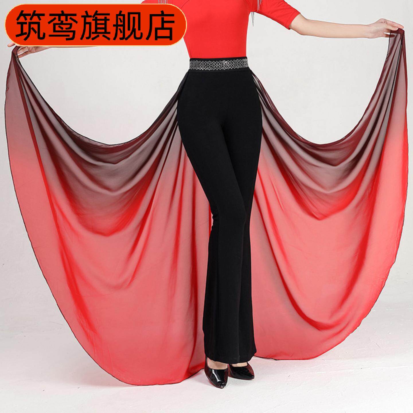 形体礼仪服腰封腰巾腰带训练服舞蹈服气质走秀腰纱女步态飘纱