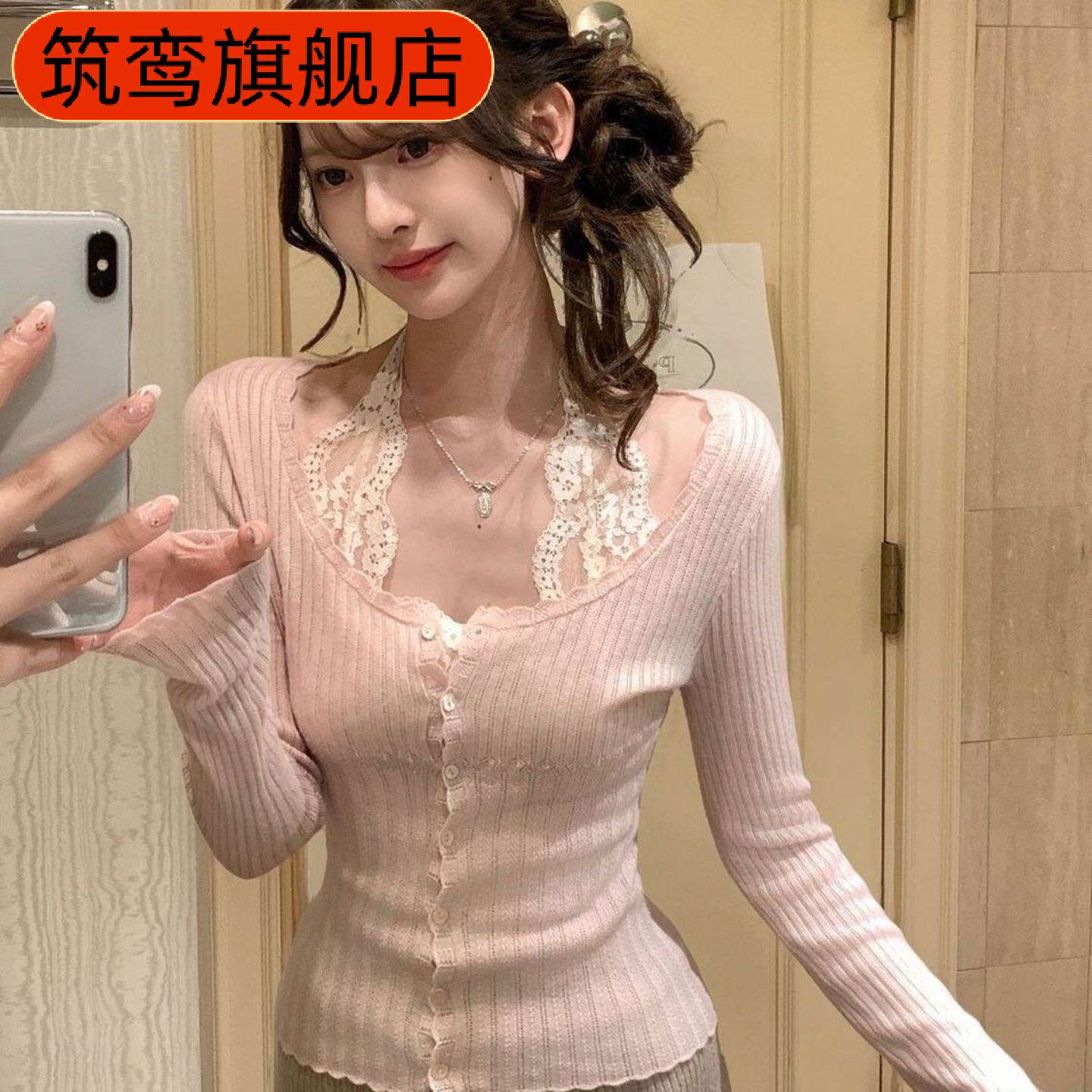 带胸垫春夏纯欲风叠穿单品挂脖露背美背内衣蕾丝吊带背心美背内衣