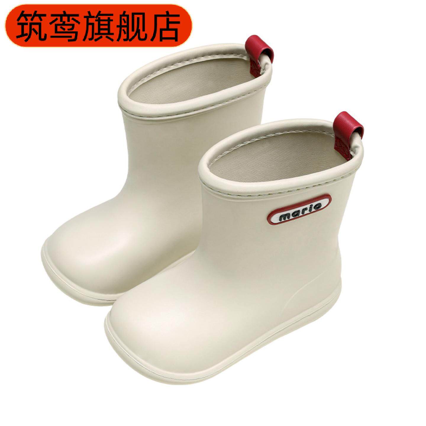 儿童雨鞋男童软底轻便小童男女宝宝中筒雨靴幼儿水鞋