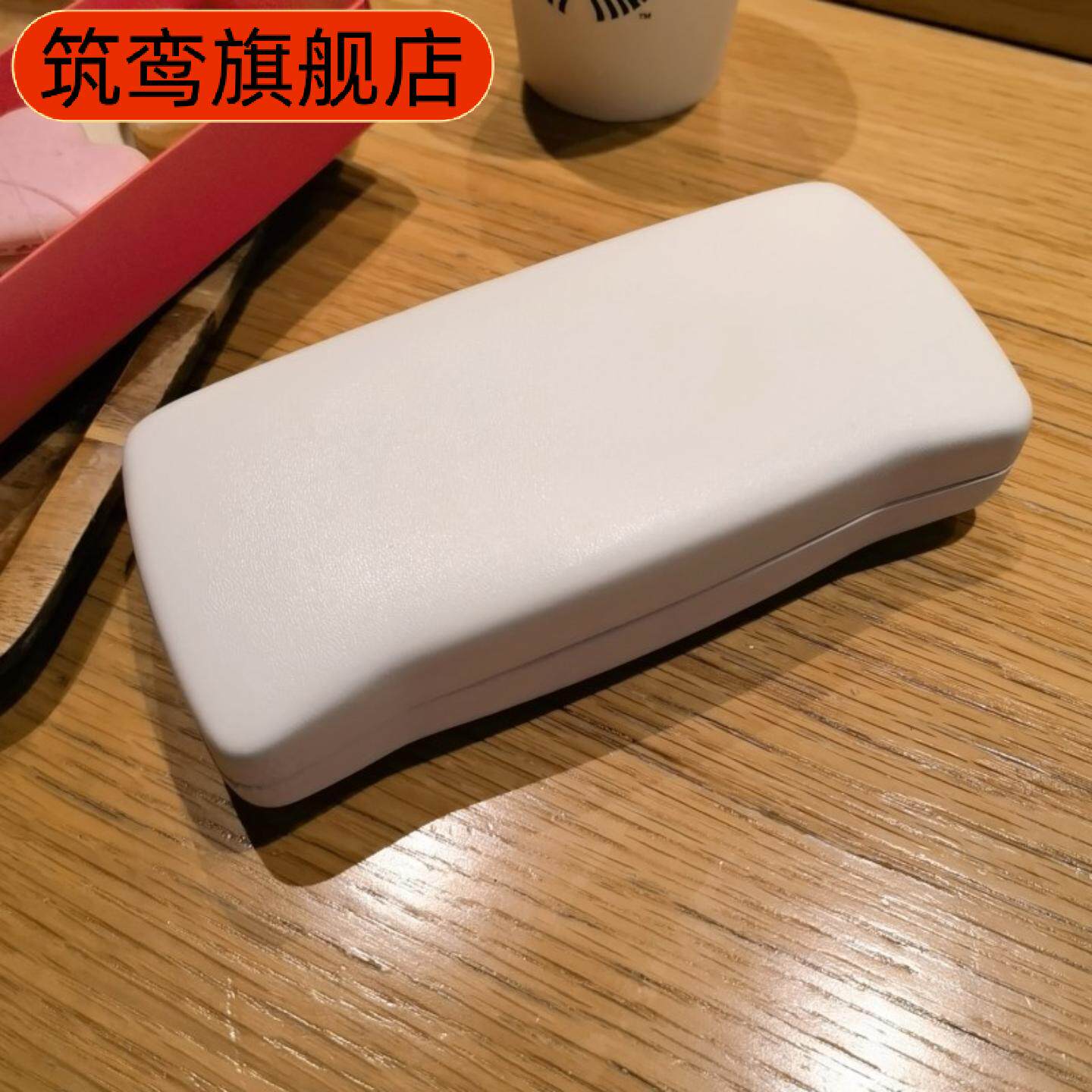日系黑白方格硬质墨镜收纳盒防压