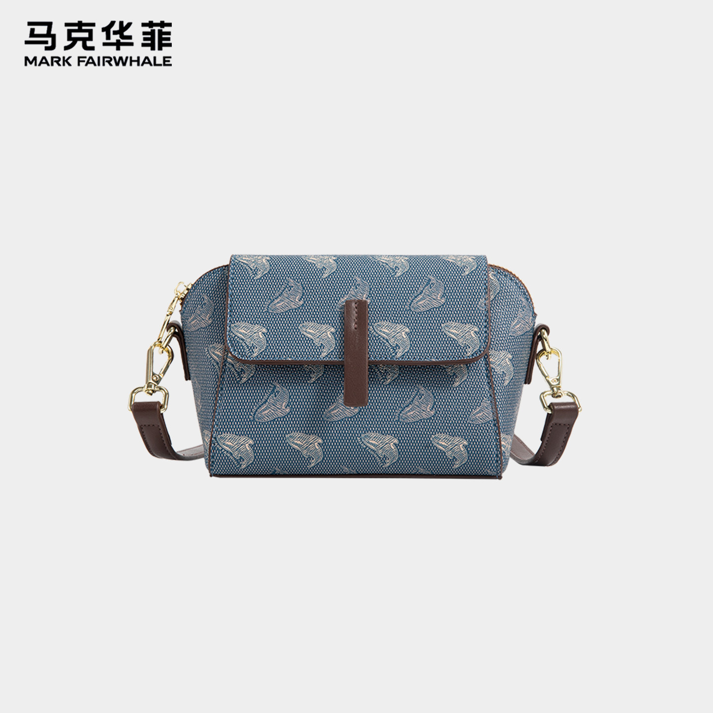 马克华菲复古单肩斜挎包包女款图片