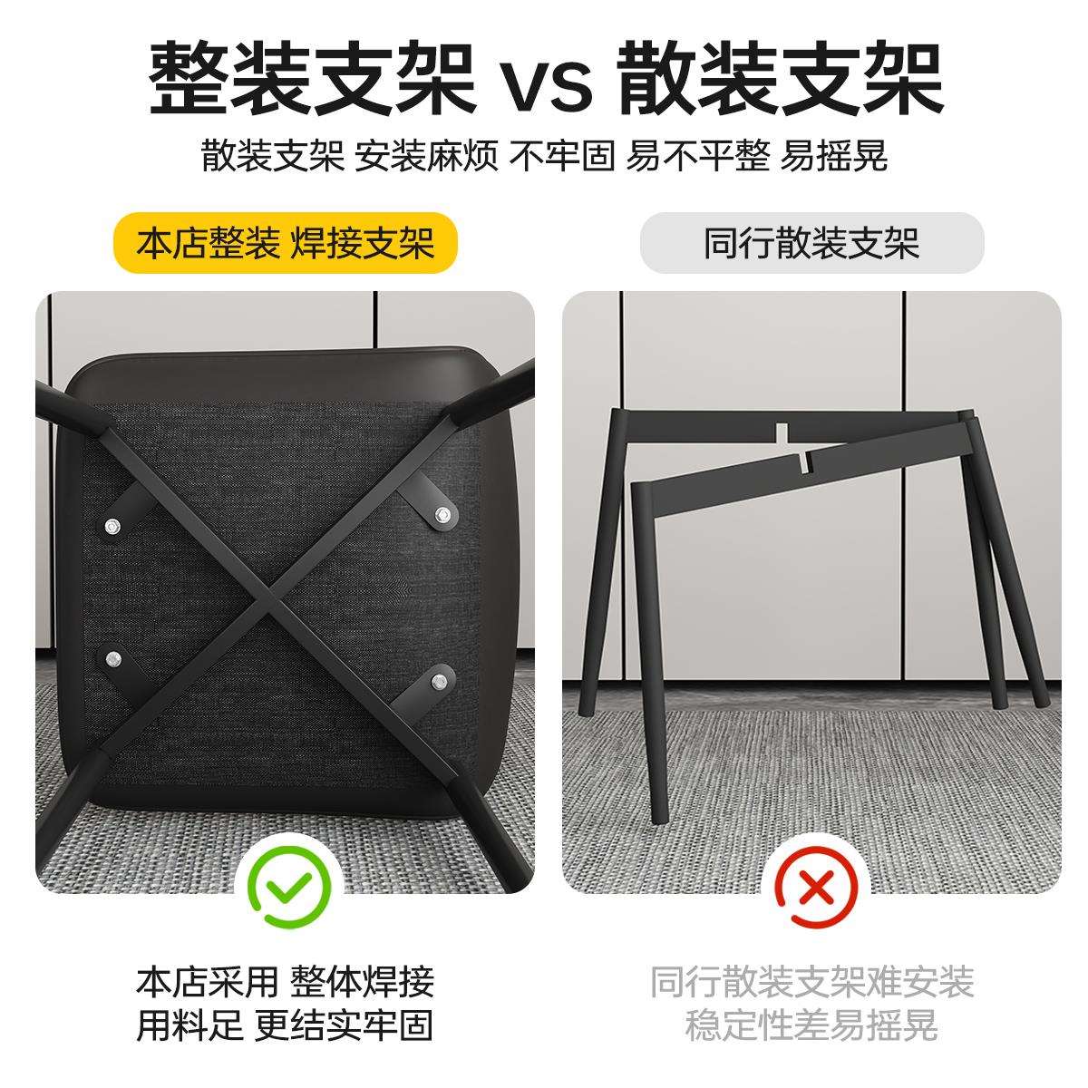 餐椅轻奢铁艺靠背椅子简约洽谈书桌椅餐厅餐桌椅梳妆凳子餐椅靠背