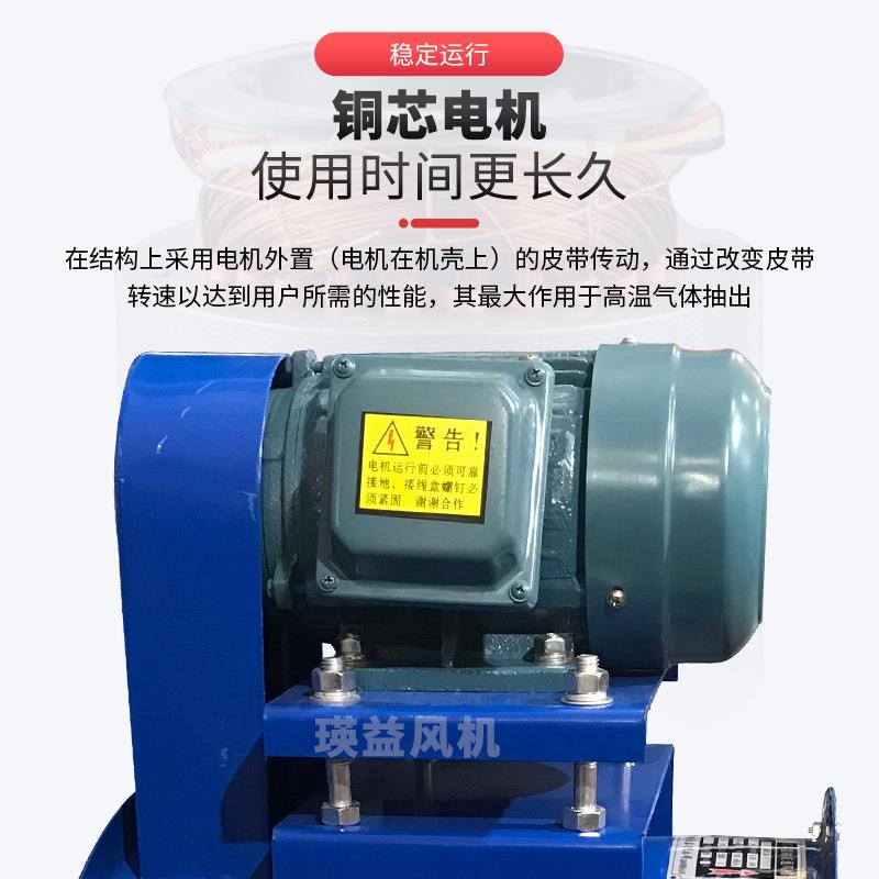 KT40-9电机外置式轴流风机工业管道式抽风机烤漆房专用风机2.2KW