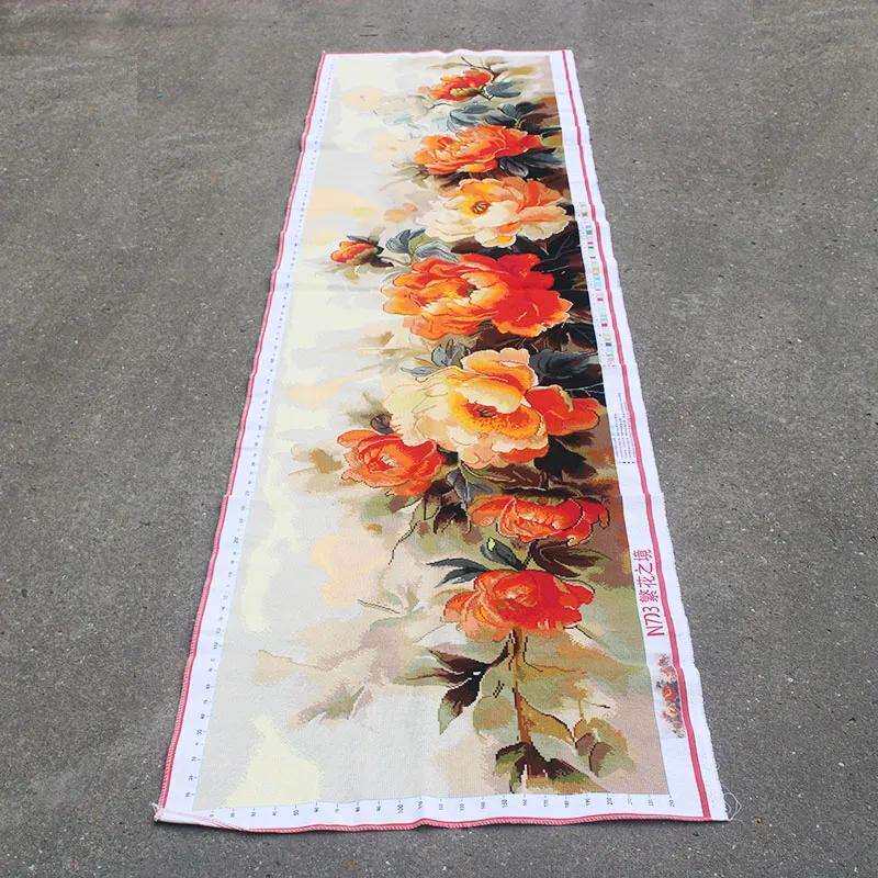 绣好的纯手工十字绣成品繁华之境花开富贵满绣客厅挂画不带框