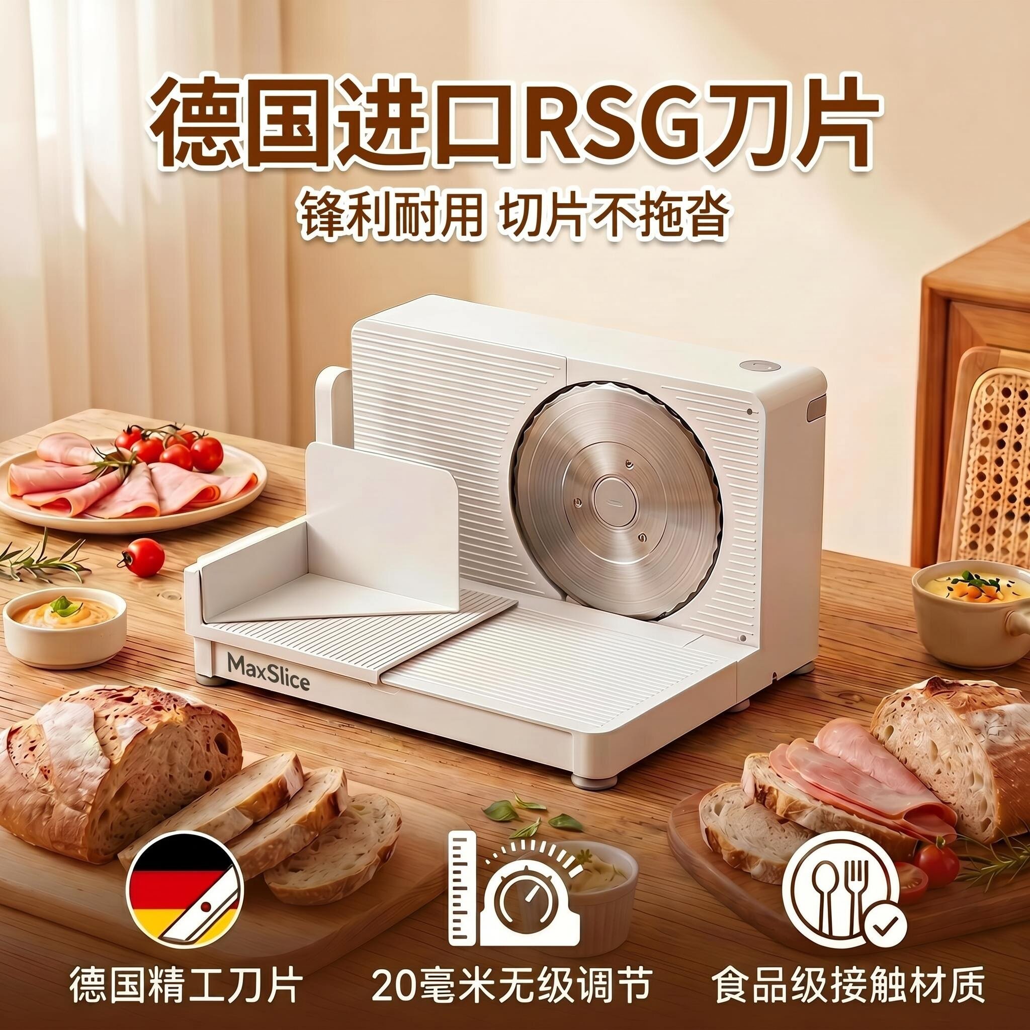 摩速利MaxSlice电动可折叠切片机