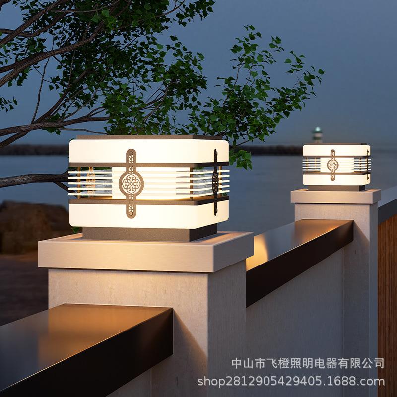 太阳能柱头灯户外防水庭院灯室外花园别墅大门柱灯柱子墙头围墙灯