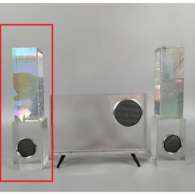 现代简约创意水晶音响水晶摆件样板房售楼处桌面电视柜软装饰品