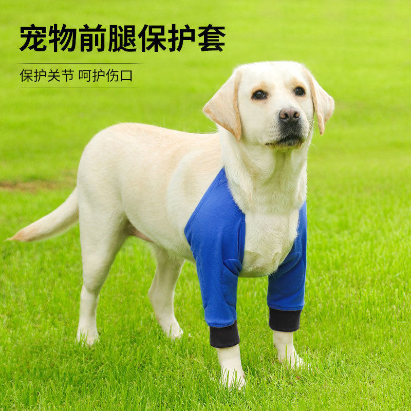 宠物护膝狗狗护肘衣狗关节保护套金毛柴犬中型防磨防脏腿套