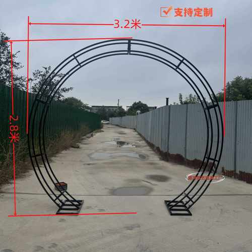 拱门新款道具桁架弧形铁艺婚庆摆件背景户外婚礼装饰拱形架子布置