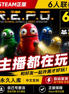 REPO R.E.P.O steam正版CDKEY 中文联机游戏 6人合作 恐怖开黑 永久入库 自动发货 PC电脑游戏