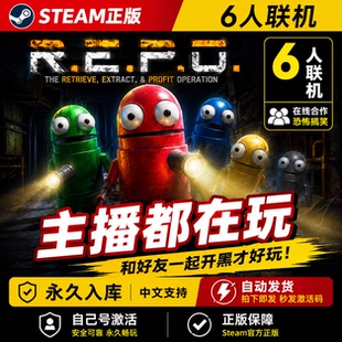 steam正版R.E.P.O./REPO激活码cdk激活入库电脑双人在线恐怖合作联机repo游戏