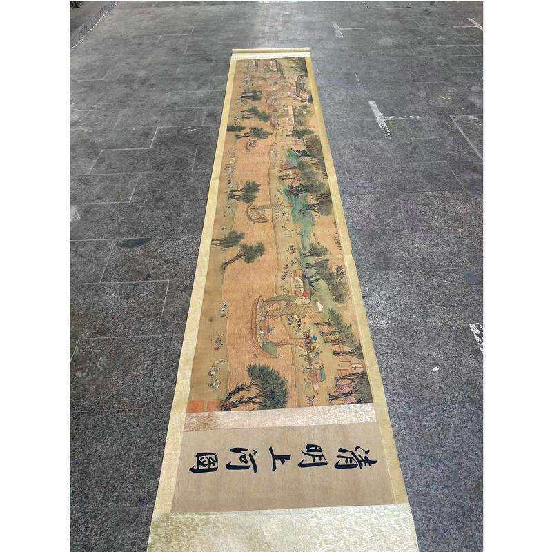 厂家供应复古条幅画 横幅风景挂画 中式古典客厅办公室装饰画