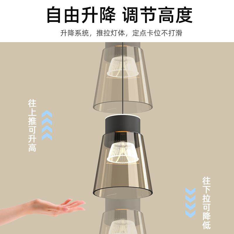 吧台吊灯店铺商用创意个性艺术现代简约升降餐厅卧室床头吊线灯具