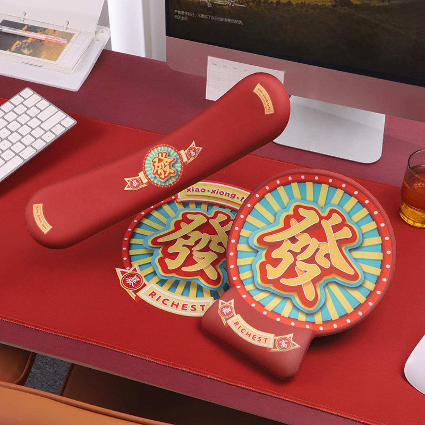 硅胶护腕鼠标垫记忆棉键盘手托办公室护手腕超大垫子