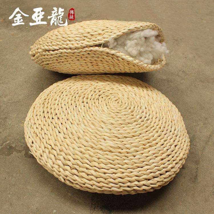 源头厂家草编玉米皮蒲团坐垫榻榻米地垫手工编织坐垫家居摆饰
