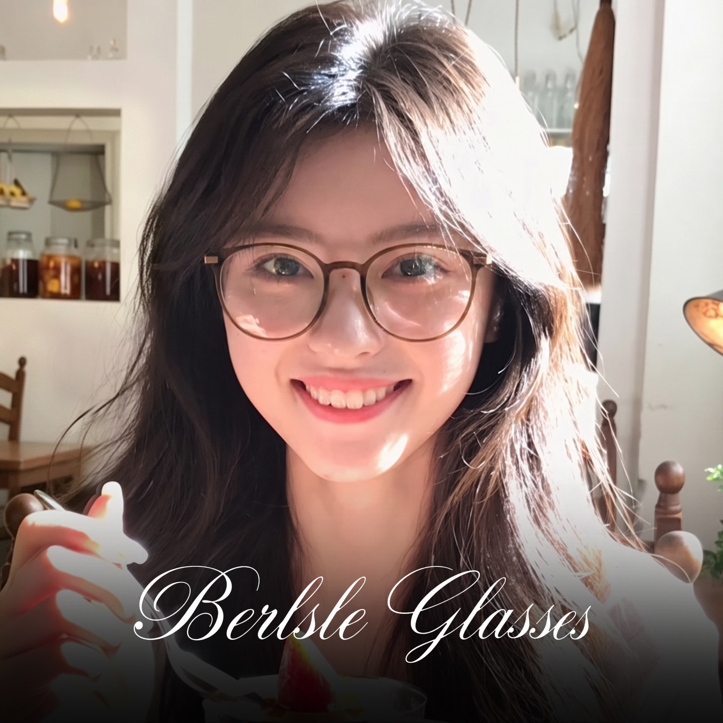 韩系冷茶棕圆框近视眼镜女可配高度数超轻tr90方圆脸素颜眼睛框架