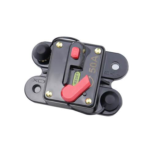 50A 80A 100A 150A 200A汽车音响保险胆座带端子方形可恢复断路器