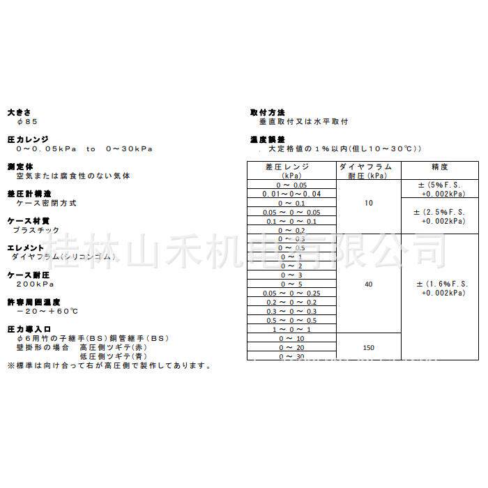 Asahi Gauge旭计器微差压表Model 783