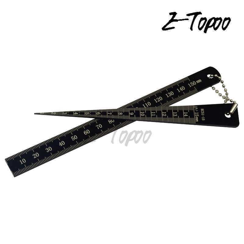 Etopoo新品 高档黑色 1-150MM 整体亚克力 塑料塞尺 二合一