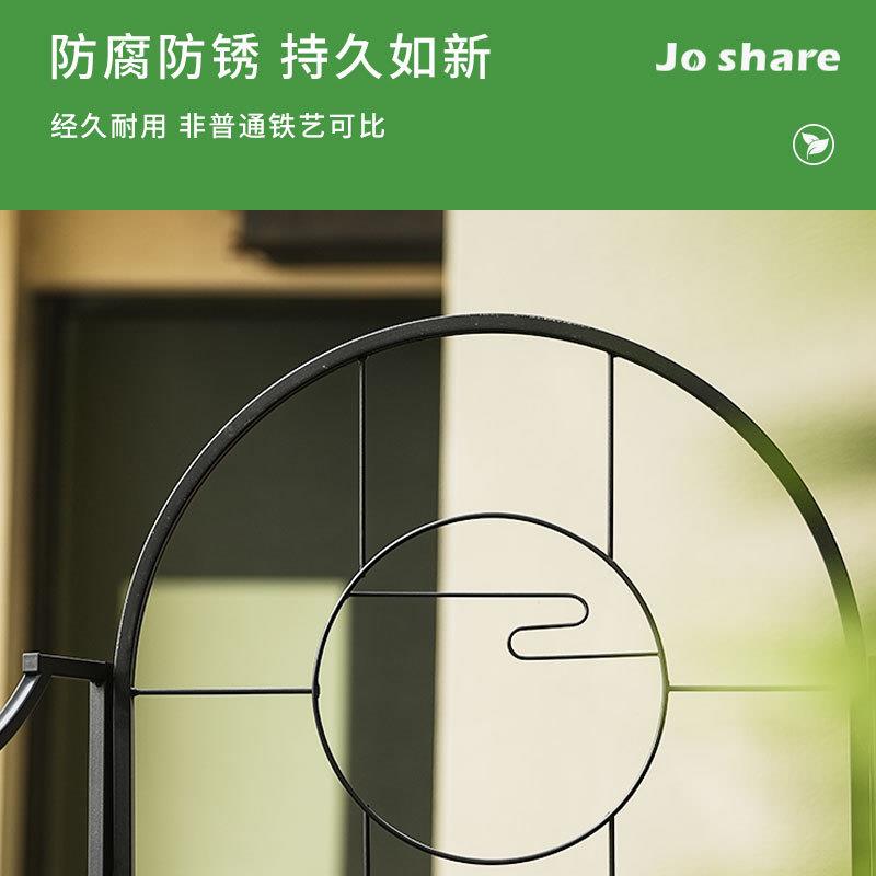 枝晓三层可变置物架拆卸庭院围栏收纳架户铁艺简约可折叠铁艺架子