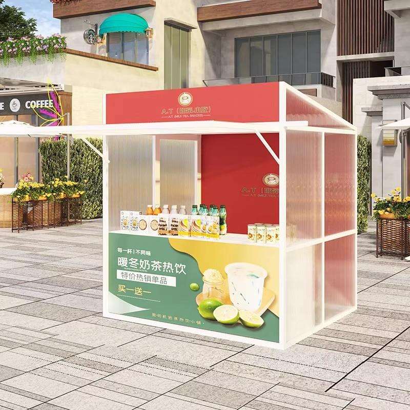 户外活动摆摊架促销棚架夜市摊位展示架创意集市美食小吃街摆摊车
