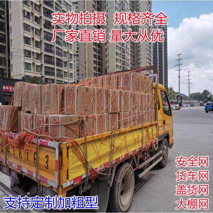 绳网罩封车盖货防护网子大棚防风网加粗尼龙网兜安