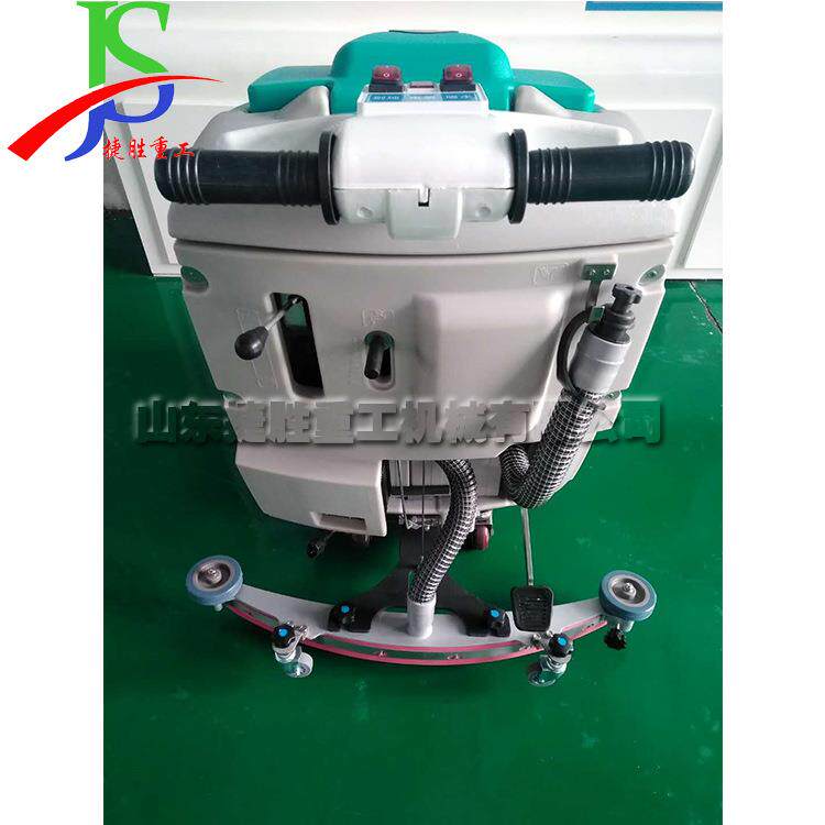 手推式车间工业地坪清扫机大理石地面刷地机刷盘式半自动扫地机