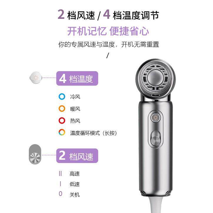 跨境专用私模小型高速无刷双电压迷你等离子吹风机电吹风超大风力