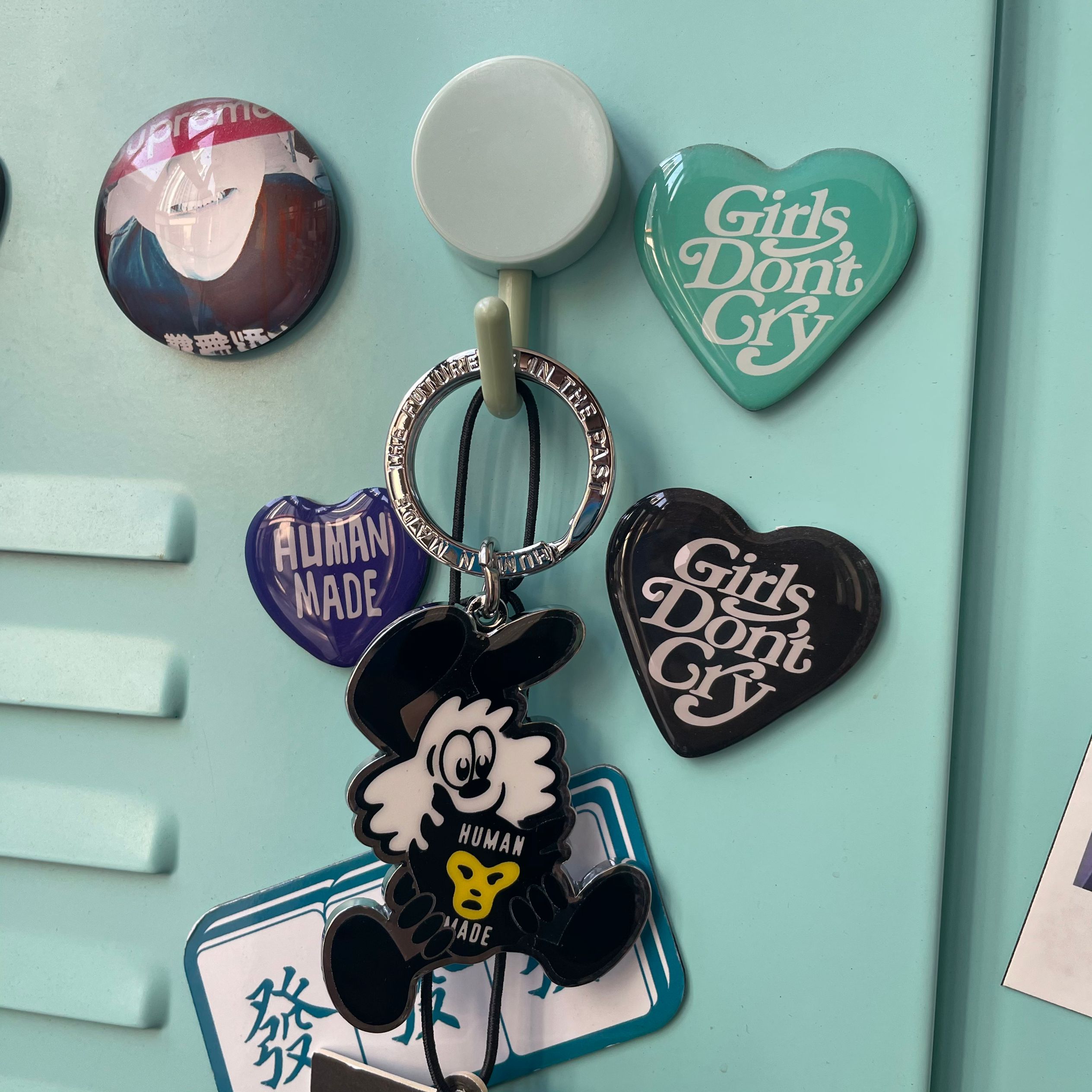 thumbnail for Trendy brand verdy vick keyring co-branded HM keychain pendant personalized gift accessory