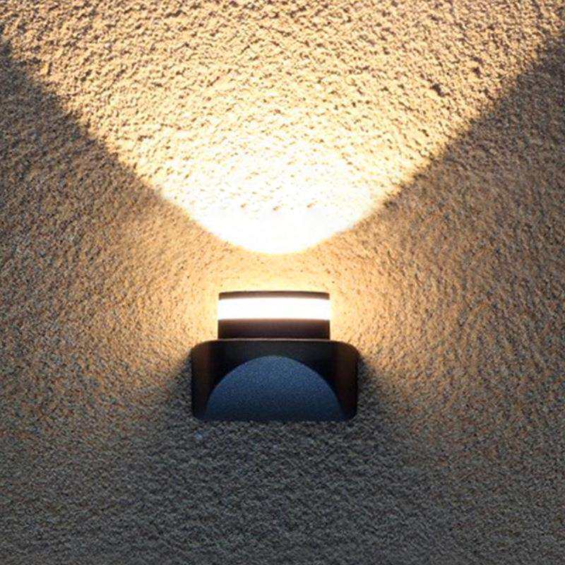 LED户外壁灯别墅花园外墙灯阳台通道室外防水灯现代简约双头灯具