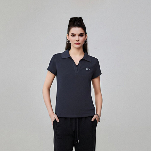 ALOGANT纯色短款短袖休闲风POLO衫速干夏季日奢风运动风|A10002.