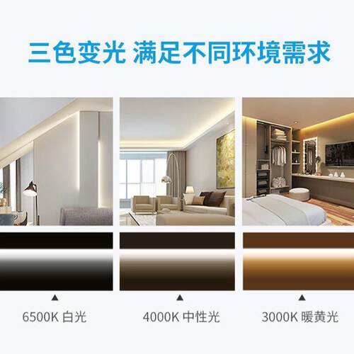 低压123685V人体雷达声控感应led灯管T5一体化超亮1米2日光灯t8