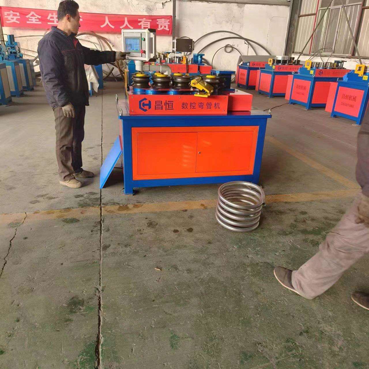 数控几字钢折弯机大棚骨架打弯机 鸡笼跑到弯弧机图片